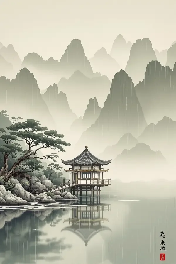 烟雨楼阁 日韩电影 《烟雨楼阁》封面 - 古风院线